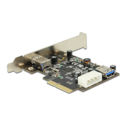 DeLOCK 89399 PCI Express x4 Card > 1 x external + 1 x internal SuperSpeed USB 10 Gbps (USB 3.1 Gen 2) type A female Fiche technique | Fixfr