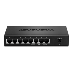 Trendnet TPE-S44 8-Port 10/100 Mbps PoE Switch Fiche technique | Fixfr
