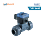 Burkert 8032 Flowmeter/Threshold detector Manuel utilisateur
