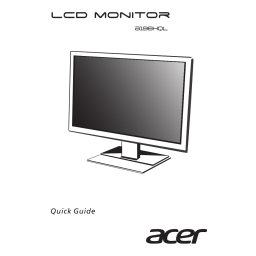 Acer B196HQL Monitor Guide de démarrage rapide | Fixfr