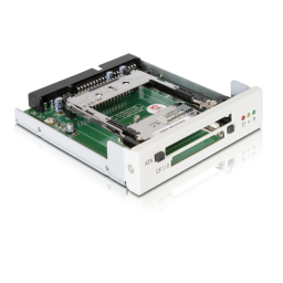 DeLOCK 91640 IDE 3.5 Card Reader > PCMCIA-ATA Flash and Compact Flash Fiche technique | Fixfr