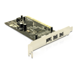 DeLOCK 89106 PCI Card 1 x FireWire A + 2 x FireWire B Fiche technique | Fixfr