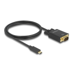 DeLOCK 85261 Kabel USB Type-C&trade; Stecker &gt; VGA Stecker (DP Alt Mode) 1 m schwarz Fiche technique