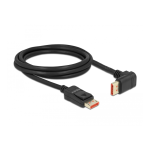 DeLOCK 87055 DisplayPort cable male straight to male 90&deg; upwards angled 8K 60 Hz 2 m Fiche technique