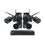 Lorex LWF2080B-66 1080p Wire Free Camera System, 6 Battery Powered Black Outdoor Metal Cameras, Ultra-Wide Lens, 65ft Night Vision, Two-Way Audio Speaker-Mic, 1TB Hard Drive Guide de d&eacute;marrage rapide