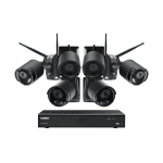 Lorex LWF2080B-66 1080p Wire Free Camera System, 6 Battery Powered Black Outdoor Metal Cameras, Ultra-Wide Lens, 65ft Night Vision, Two-Way Audio Speaker-Mic, 1TB Hard Drive Manuel utilisateur