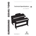 EUROGRAND EG540/1040 Manuel d'utilisation | IA Chat