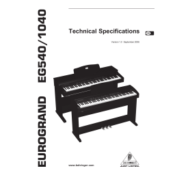 Behringer EG540 Manuel utilisateur | Fixfr