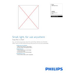 Philips FM32FD170E/00 Clé USB Manuel utilisateur | Fixfr