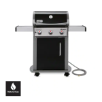 Weber Spirit E-310 3-Burner Propane Gas Grill in Black with Built-In Thermometer Guide d'installation