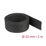 DeLOCK 20792 Fabric heat shrink tube 2 m x 10 mm shrinkage ratio 2:1 black Fiche technique