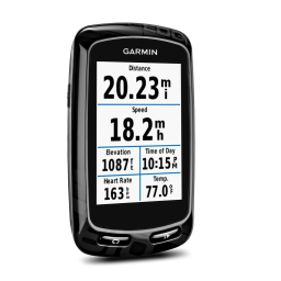 Garmin Edge 810 Manuel utilisateur | Fixfr