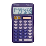 Citizen FC-100NPU calculator Fiche technique