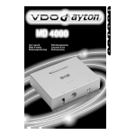 VDO Dayton MD 4000 Manuel utilisateur