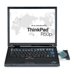 Lenovo ThinkPad R50p Manuel utilisateur