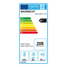 Bauknecht KGEE 3260 A++ BR Fridge/freezer combination Manuel utilisateur | Fixfr