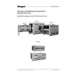 Swegon TBBR Recirculation section Mode d'emploi | Fixfr