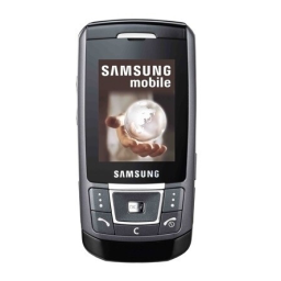 Samsung SGH-D900 Mode d'emploi | Fixfr