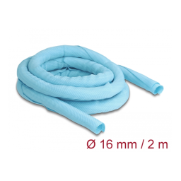DeLOCK 20878 Woven Sleeve self-closing heat-resistant 2 m x 19 mm blue Fiche technique | Fixfr