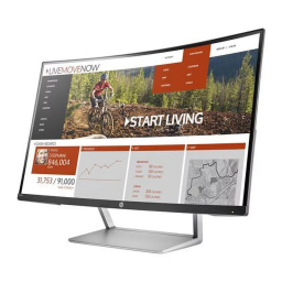 HP N270c 27-inch Curved Display Manuel utilisateur | Fixfr