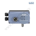 Burkert 8791 Digital electropneumatic Positioner SideControl Manuel utilisateur