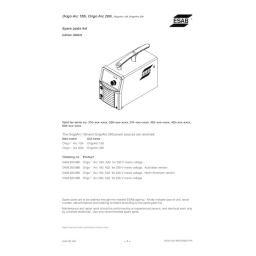 ESAB OrigoArc 150, 200 | Mode d'emploi + IA | Fixfr