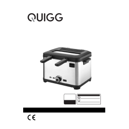 Quigg GT-DFK3-02 Deep Fryer 3 Baskets Manuel utilisateur | Fixfr