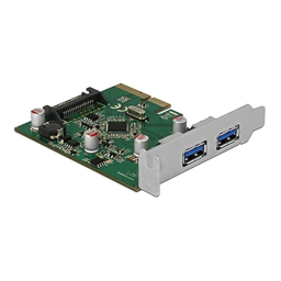 DeLOCK 90298 PCI Express x4 Card to 2 x external USB 3.1 Gen 2 Type-A female Fiche technique | Fixfr