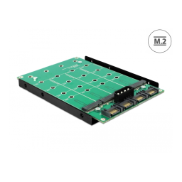 DeLOCK 62554 3.5″ Converter 4 x SATA 7 Pin > 4 x M.2 NGFF Fiche technique | Fixfr