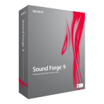 Sony Sound Forge Audio Studio 9 Manuel utilisateur