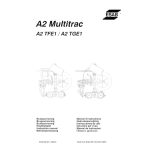 ESAB A2 TFF1 / A2 TGF1 Manuel utilisateur