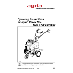 Agria 1400 Farmboy Notice d'utilisation | AI Chat | Fixfr