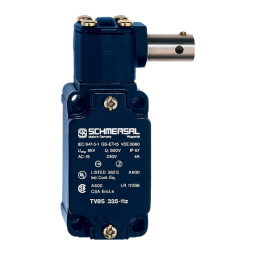 schmersal EX-TV10S 335-11Z-3D EX-Position switch Mode d'emploi | Fixfr