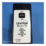 Leviton RELAY-2CB Relay Module Fiche technique