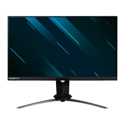 Acer X25 Monitor Guide de démarrage rapide | Fixfr