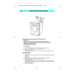 Whirlpool AWM 789 Washing machine Manuel utilisateur | Fixfr