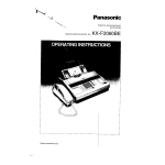 Panasonic KXT1456BS Operating instrustions
