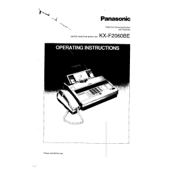 Panasonic KXT1456BS Operating instrustions | Fixfr