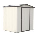 Arrow Storage Products RMG65 Dresden Series Steel Storage Shed, 6 ft. x 5 ft. Manuel utilisateur