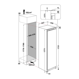 Bauknecht KVI 2851 A++ LH Refrigerator Manuel utilisateur | Fixfr