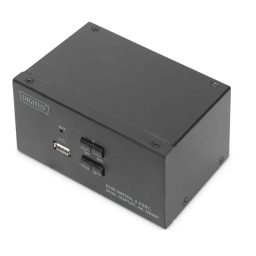 Digitus DS-12860 KVM Switch, 2 Port, Dual Display, 4K, HDMI® Guide de démarrage rapide | Fixfr