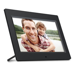 Aluratek ADPFD10F Distressed Wood Digital Photo Frame Guide de démarrage rapide | Fixfr
