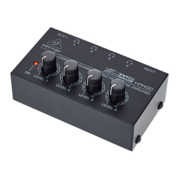 Behringer HA400 Manuel utilisateur | Fixfr