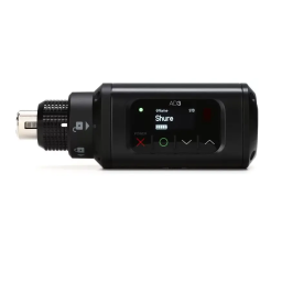 Shure AD3 Plug-On Transmitter Mode d'emploi | Fixfr