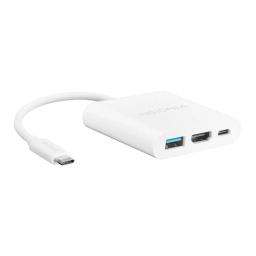 Insignia NS-PCACHM USB-C to HDMI Multiport Adapter Guide d'installation rapide | Fixfr