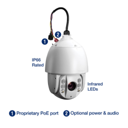 Trendnet TV-IP450PI Outdoor 1.3 MP HD PoE IR Speed Dome Network Camera Fiche technique | Fixfr