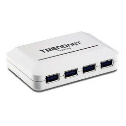 Trendnet TU3-H4 4-Port USB 3.0 Hub Fiche technique | Fixfr