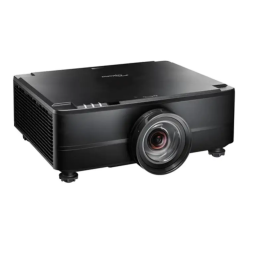 Optoma ZU920TST Ultra-Bright fixed lens laser projector Manuel du propriétaire | Fixfr