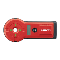 Hilti PX 10 Manuel utilisateur | Fixfr