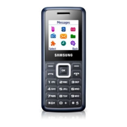 Samsung GT-E1110 Manuel utilisateur | Fixfr